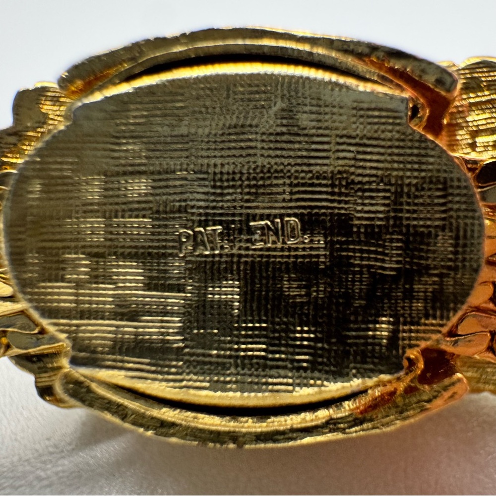 Vintage Green Glass Gold Plated Slide - Picture 11 of 14